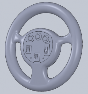 Steering Wheel 3D Model Designed by Parker Schuh