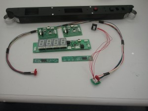 The HCI system, including the LCD readout for the driver