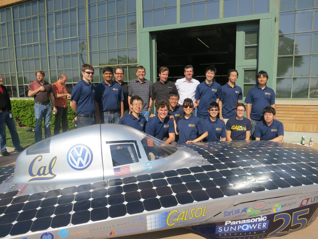 Impulse, the team, and SunPower's executive officers at the Richmond, Calif. facility.